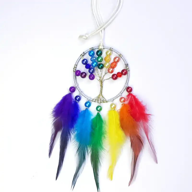 آویز دریم کچر مدل درخت زندگی هفت چاکرا کد Lft007