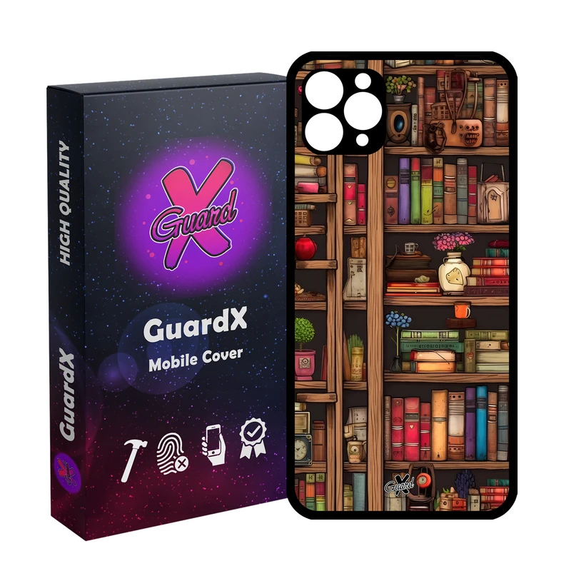 کاور گارد ایکس طرح کتابخانه مدل Glass10711 مناسب برای گوشی موبایل اپل iPhone 11 Pro Max