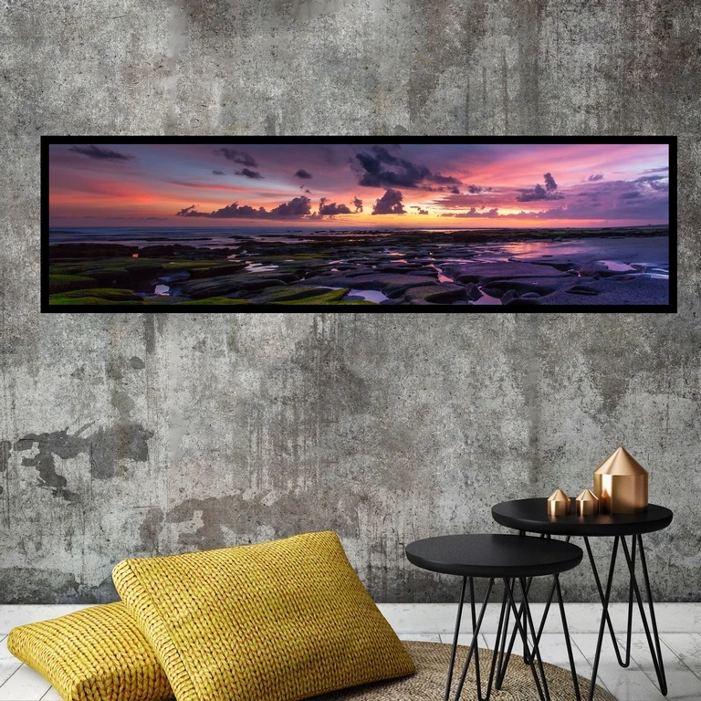 تابلو بکلیت طرح منظره غروب آفتاب مدل B-7721