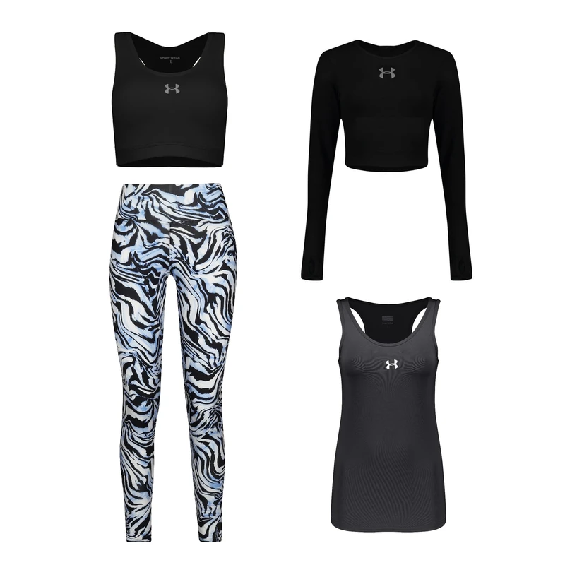 ست چهار تکه لباس ورزشی زنانه مدل 1801-4104-63-9101