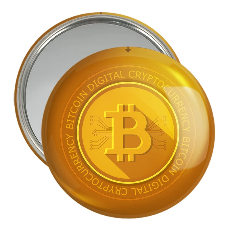 آینه جیبی خندالو مدل ارز دیجیتال بیت کوین  کد 10883