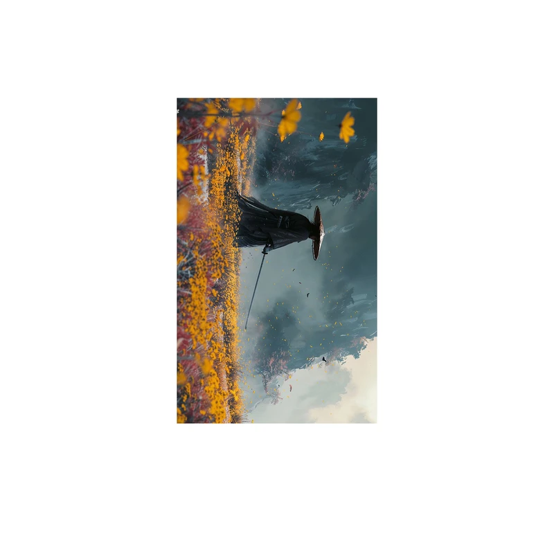 استیکر تزئینی موبایل و تبلت رنجی شاپ مدل سامورایی