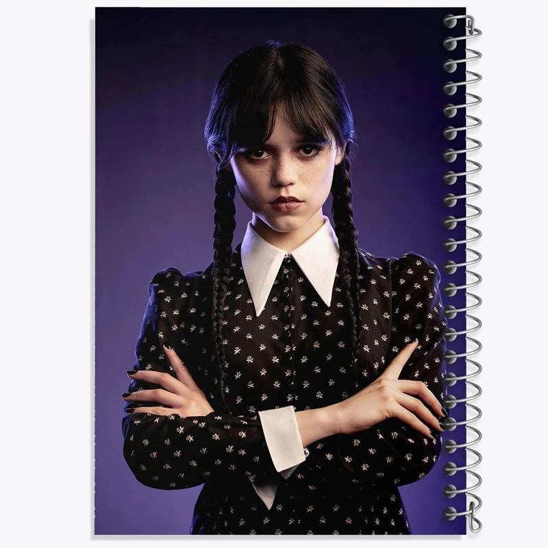 دفتر شطرنجی 50 برگ خندالو طرح ونزدی Wednesday کد 22037