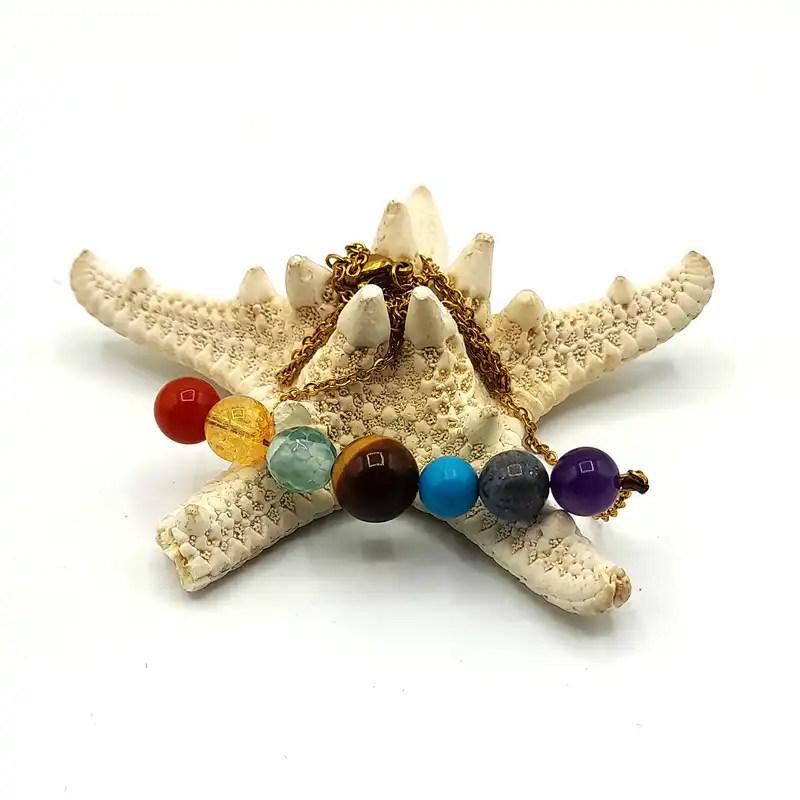 گردنبند ناماسته مدل هفت چاکرا کد 51