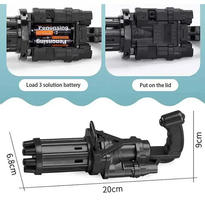 تفنگ بازی مدل حباب ساز کد007