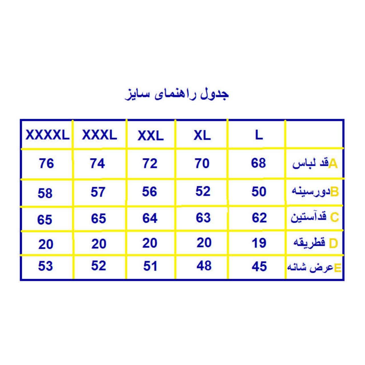 کاپشن مردانه کد 2275 رنگ سرمه ای -  - 6