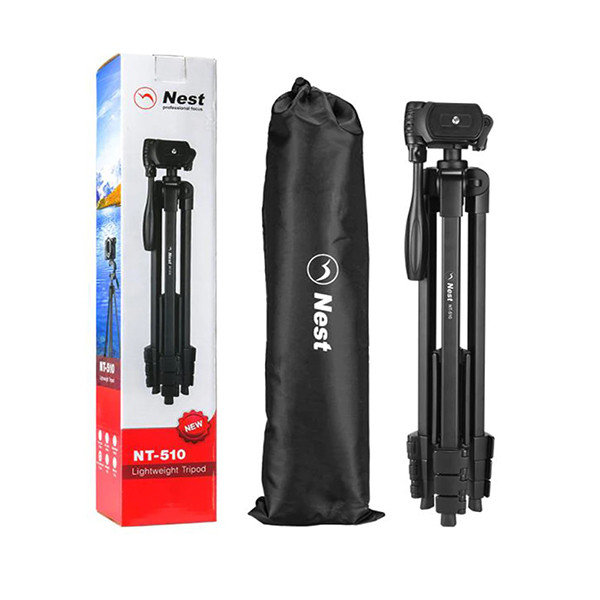 سه پایه نگهدارنده گوشی موبایل نست مدل NT-510 به همراه گیره نگهدارنده موبایل