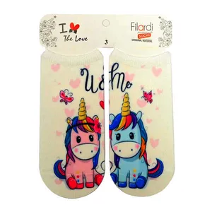 جوراب دخترانه مدل اسب تک شاخ کد Filardi-Poni-000
