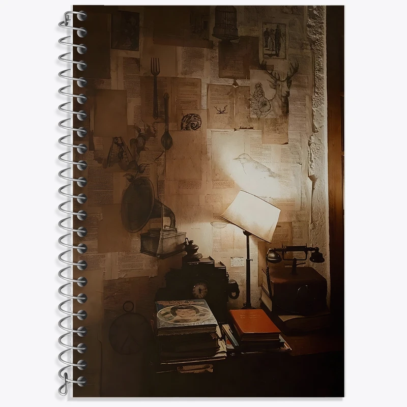 دفتر زبان 50 برگ خندالو مدل دو خط طرح مفهومی کد F1378