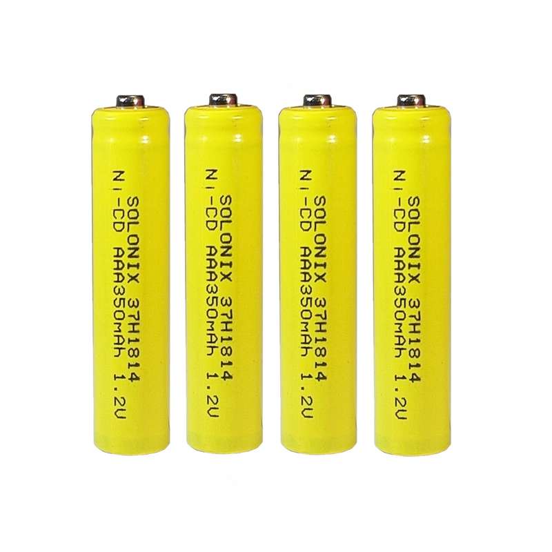 باتری شارژی نیم قلمی سولونیکس مدل صنعتی Ni-Cd مجموعه 4 عددی