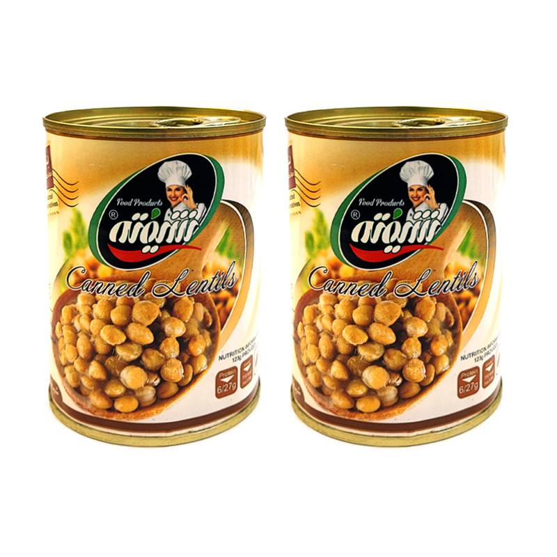  کنسرو عدسی شیفته - 370 گرم بسته 2 عددی