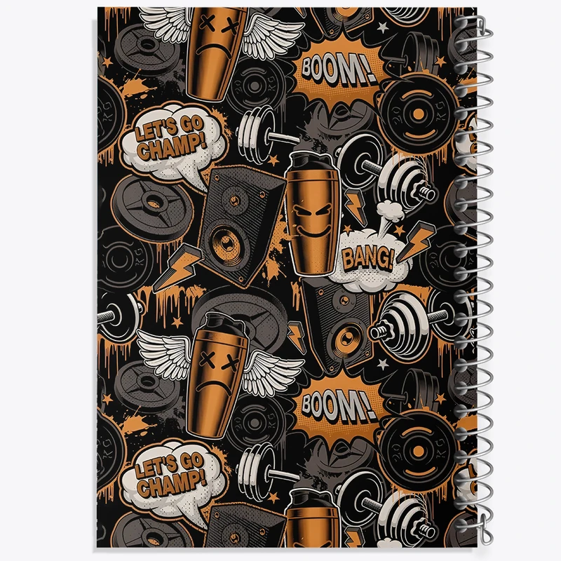 دفتر شطرنجی 50 برگ خندالو طرح پترن باشگاه کد N2677