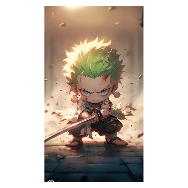 استیکر لپ تاپ و موبایل مدل انیمه طرح وان پیس زورو کد 131