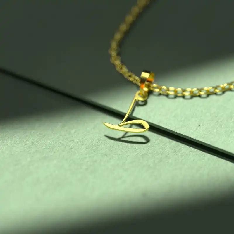 گردنبند طلا 18 عیار زنانه مدوپد مدل حرف ط کد I3-1-1543