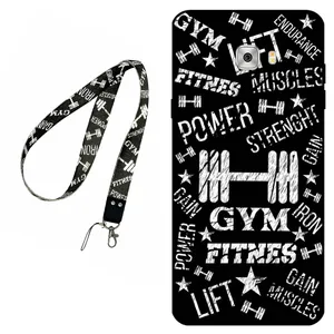 Megafone Gym 0010 Cover For Samsung Galaxy C7 Pro Mobile Neckband