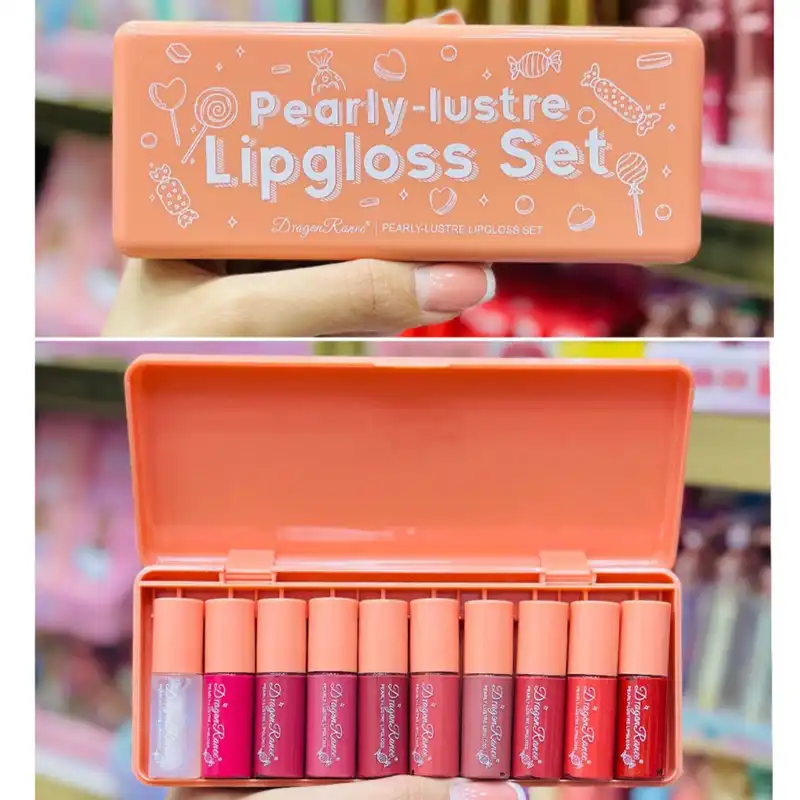 رژلب مایع دراگون رانی مدل pearly کد 02 مجموعه ۱۰ عددی