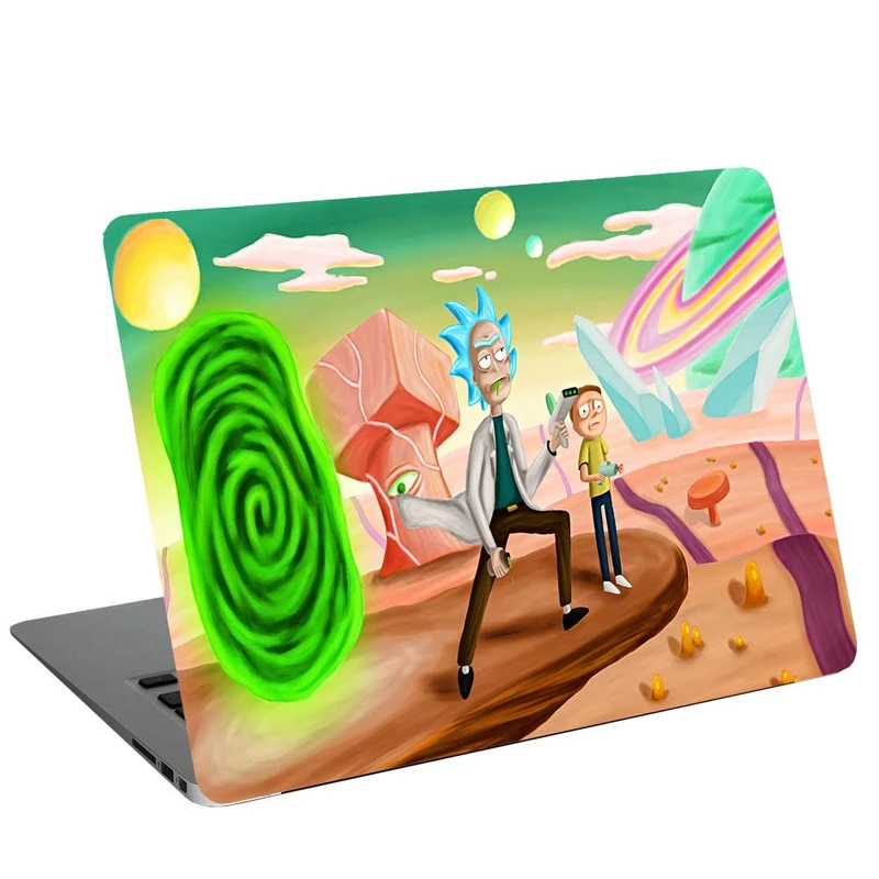 استیکر لپ تاپ طرح rick and morty G-2132 مناسب برای لپ تاپ 15.6 اینچ 