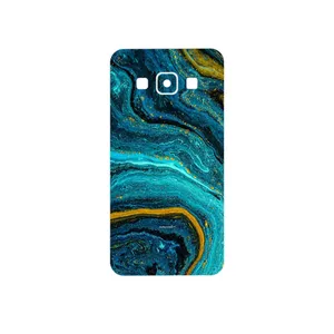 MAHOOT Turquoise marblewith golden streaks Cover Sticker for Samsung Galaxy A3