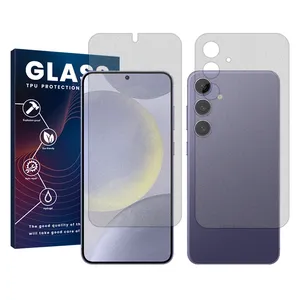 Glass Resistant model Matte screen protector suitable for Samsung Galaxy S24 Plus mobile phone along with the back protector