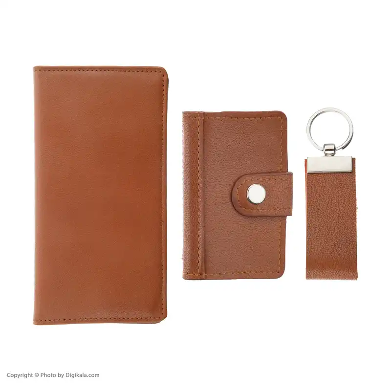 ست هدیه مردانه چرم آرا مدل s011