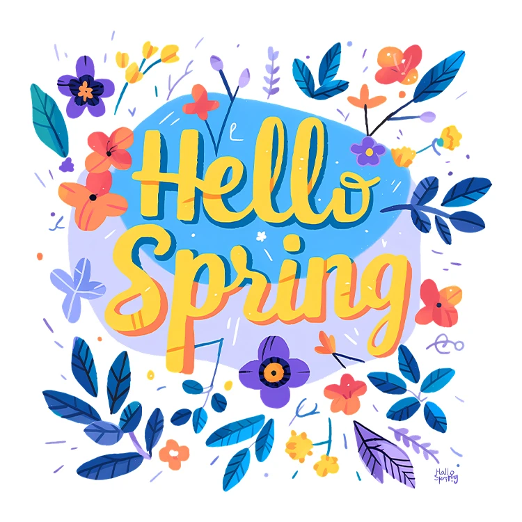 استیکر پارچه و لباس پاد آفرین مدل بهار طرح گل کد S5456