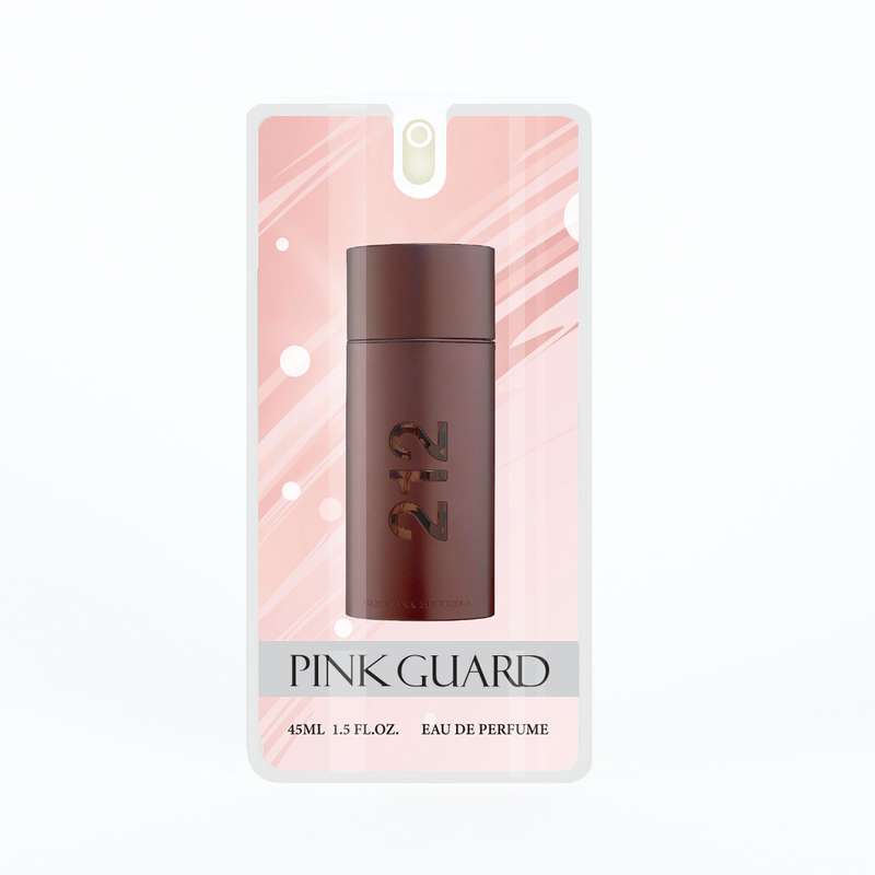 عطر جیبی مردانه پینک گارد مدل 212 کارولینا هررا حجم 45 میلی لیتر