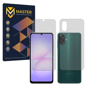 Master Resistant model matte screen protector suitable for Samsung Galaxy A07 Mobile phone along with the back protector