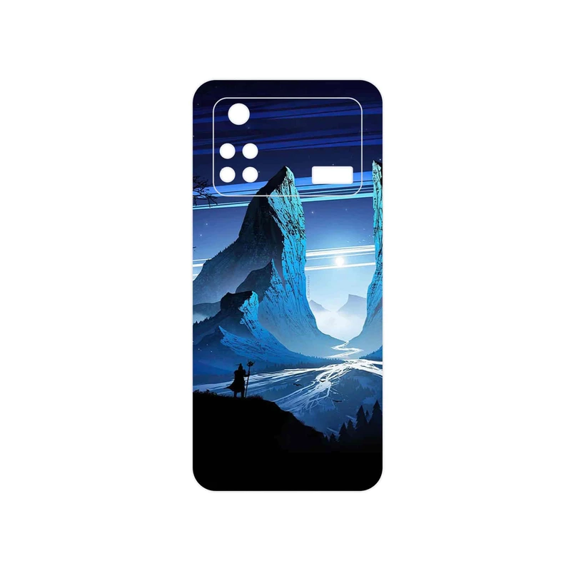 برچسب پوششی ماهوت مدل Blue Mountains Digital Art مناسب برای گوشی موبایل شیائومی Poco M4 Pro 4G