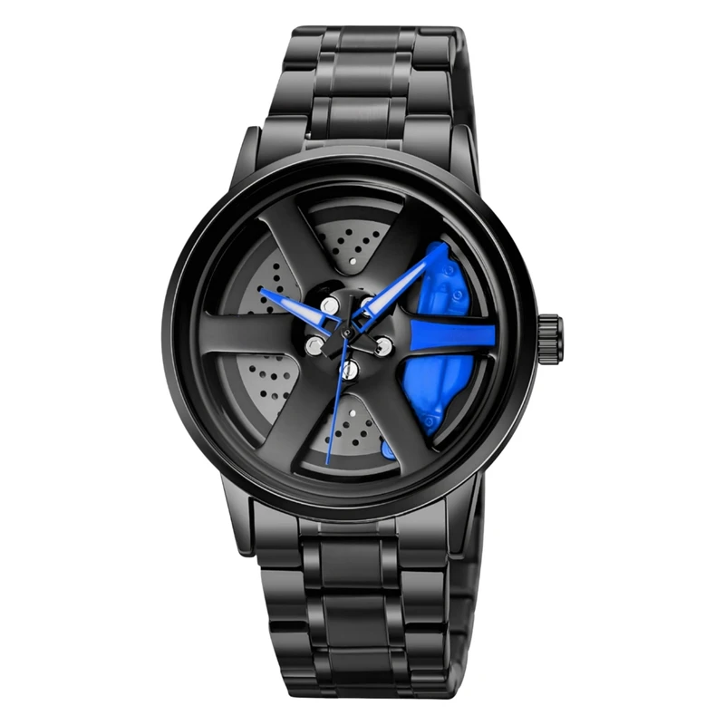 ساعت مچی عقربه‌ای کوارتز مردانه مدل اسپرت صفحه رینگ چرخان کد C