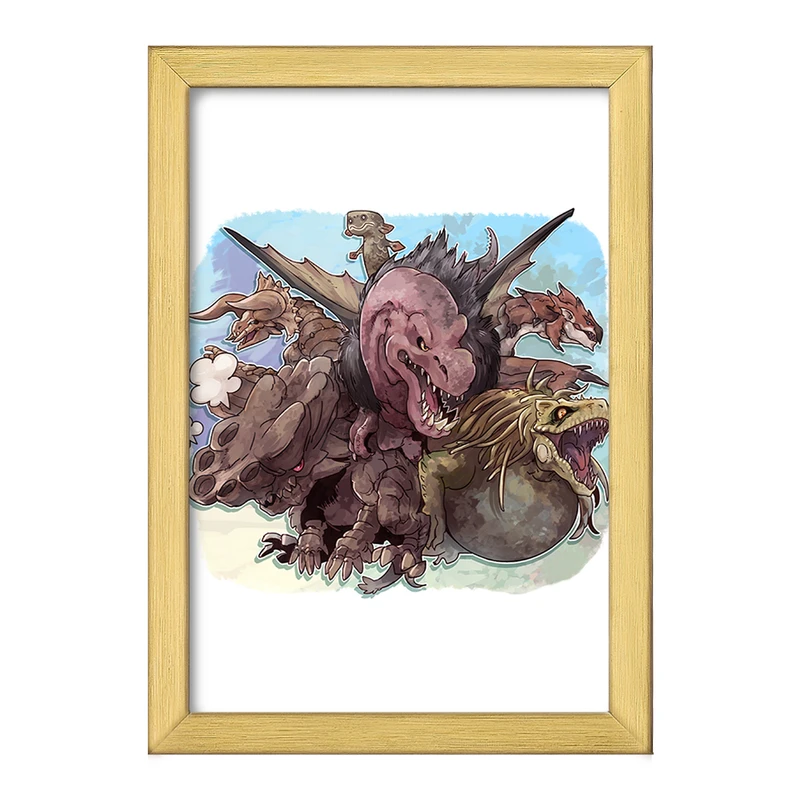 تابلو خندالو طرح بازی شکارچی هیولا (Monster Hunter) کد 33247