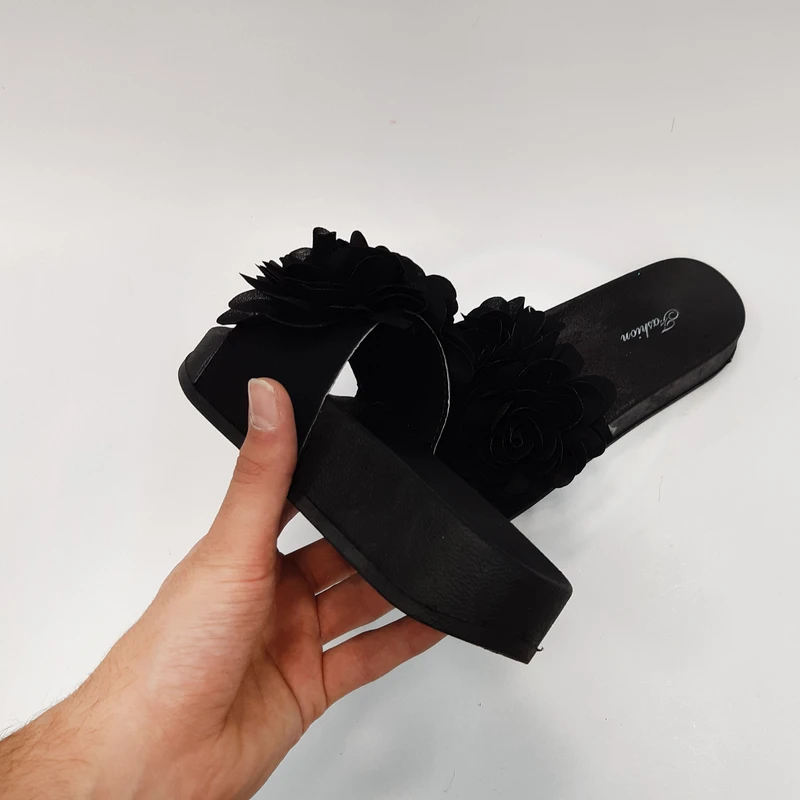 عکس شماره 8 : دمپایی زنانه نیکتا مدل l-030-flower-bl