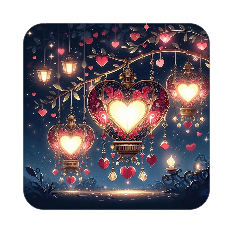 زیر لیوانی کاکتی مدل عاشقانه کد mp11668