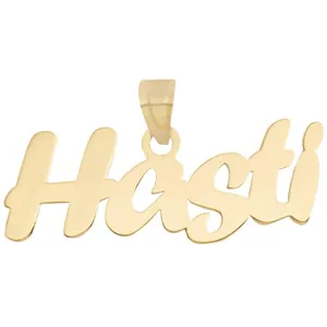 آویز گردنبند طلا 18 عیار زنانه قیراط طرح هستی کد GH4544