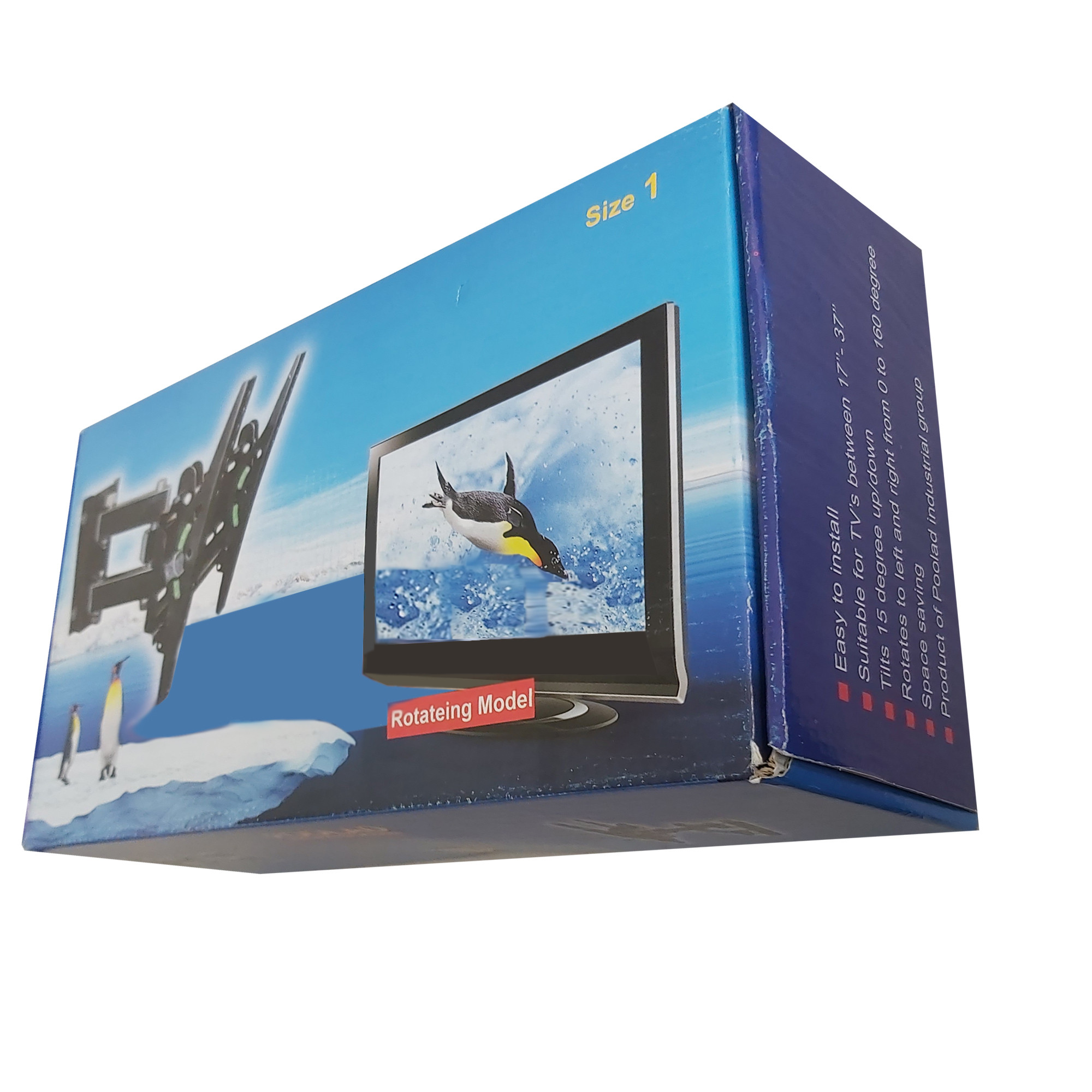 پایه دیواری تلویزیون مدل NM5 مناسب برای تلویزیون های 17 تا 37 اینچ