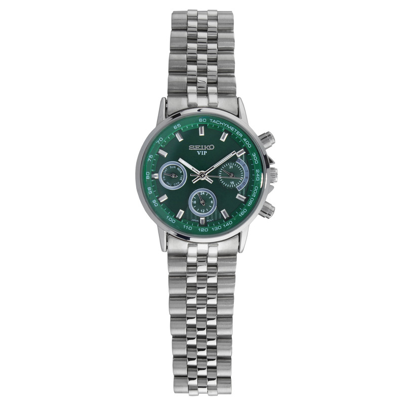 ساعت مچی عقربه ای زنانه سیکو مدل VIP Tachymeter کد WSL-39