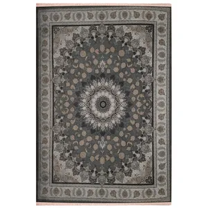  فرش ماشینی فرش نگین مشهد مدل D13  زمینه دودی