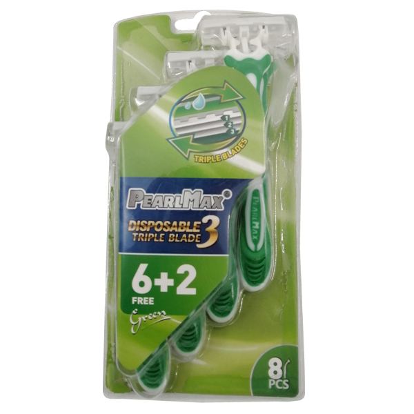 خودتراش پرل مکس مدل 3Blade-G بسته 8 عددی