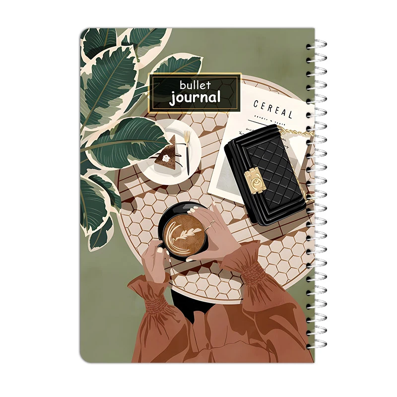 دفتر نقطه ای 80 برگ آی چاپ مدل کافی تایم کد 643