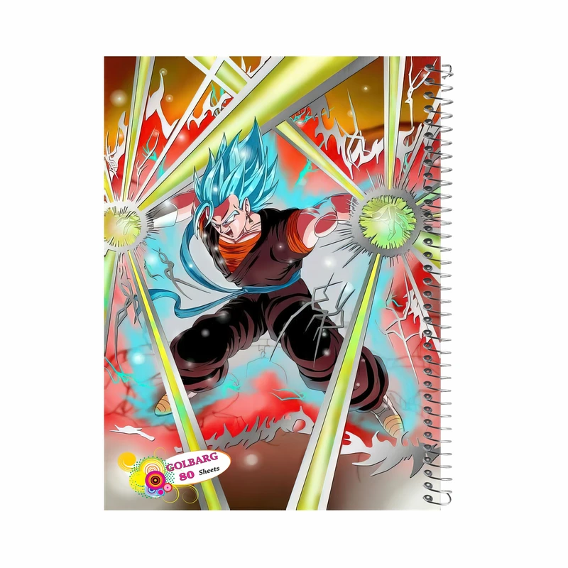 دفتر مشق 80 برگ گلبرگ طرح فرفره انفجاری کد 80917