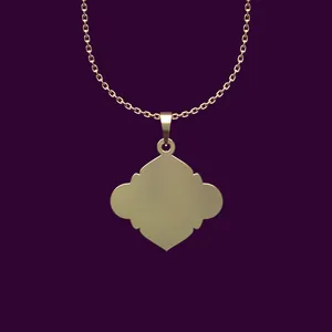 گردنبند طلا 18 عیار زنانه مدوپد مدل شکل هندسی کد P2-1-1272