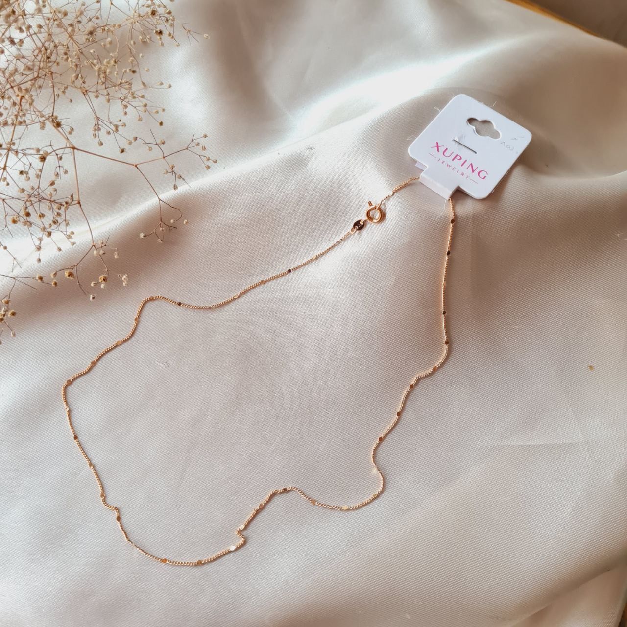 زنجیر زنانه ژوپینگ مدل توپی مینیمال کد 910 -  - 2