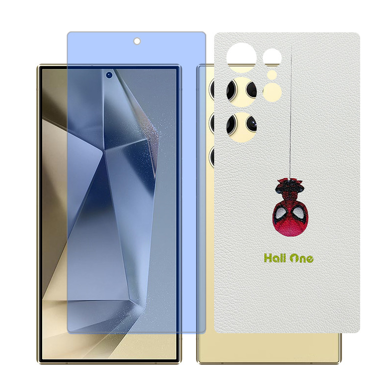 محافظ صفحه نمایش بلو کات گلس مدل Together مناسب برای گوشی موبایل سامسونگ Galaxy S23 Ultra به همراه برچسب پوششی پشت گوشی