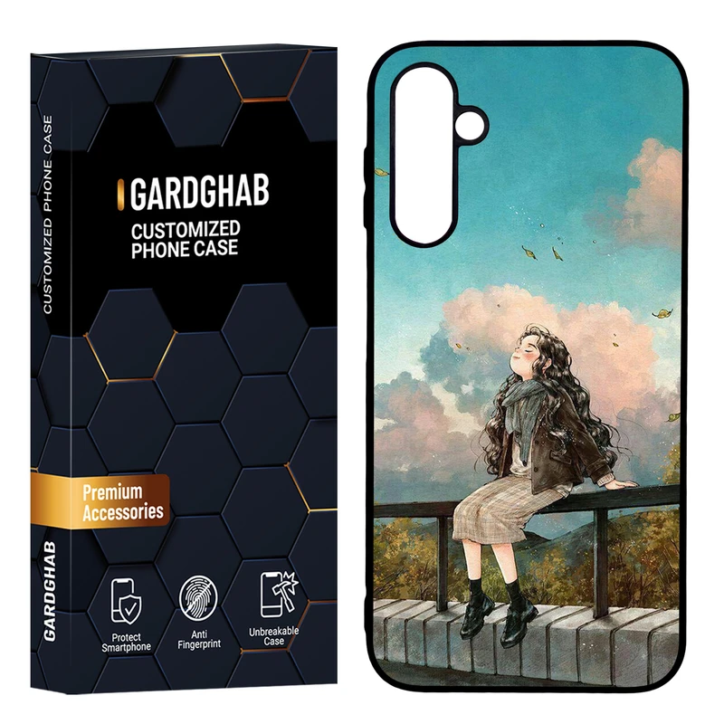 کاور گارد قاب مدل پشت گلس دخترانه مناسب برای گوشی موبایل سامسونگ Galaxy A24