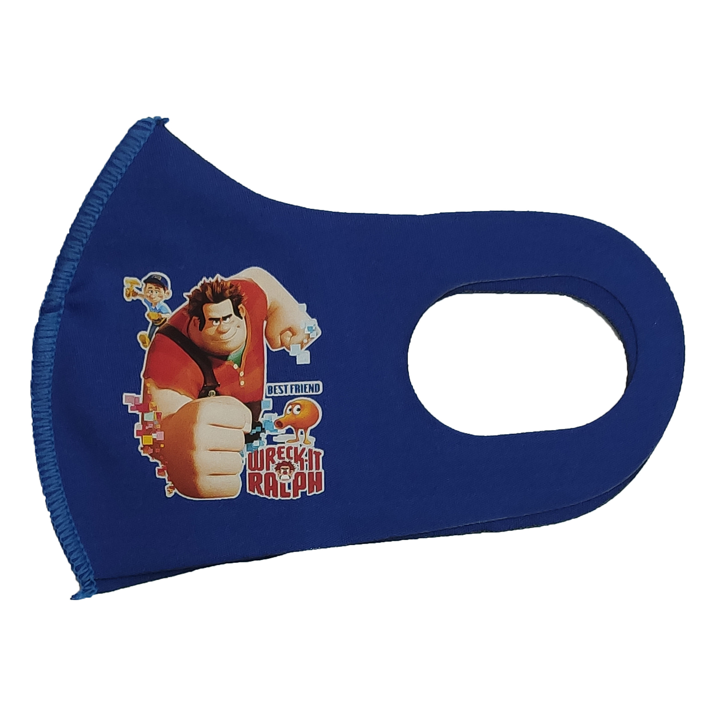 ماسک پارچه ای بچگانه طرح Wreck-It Ralph رنگ آبی