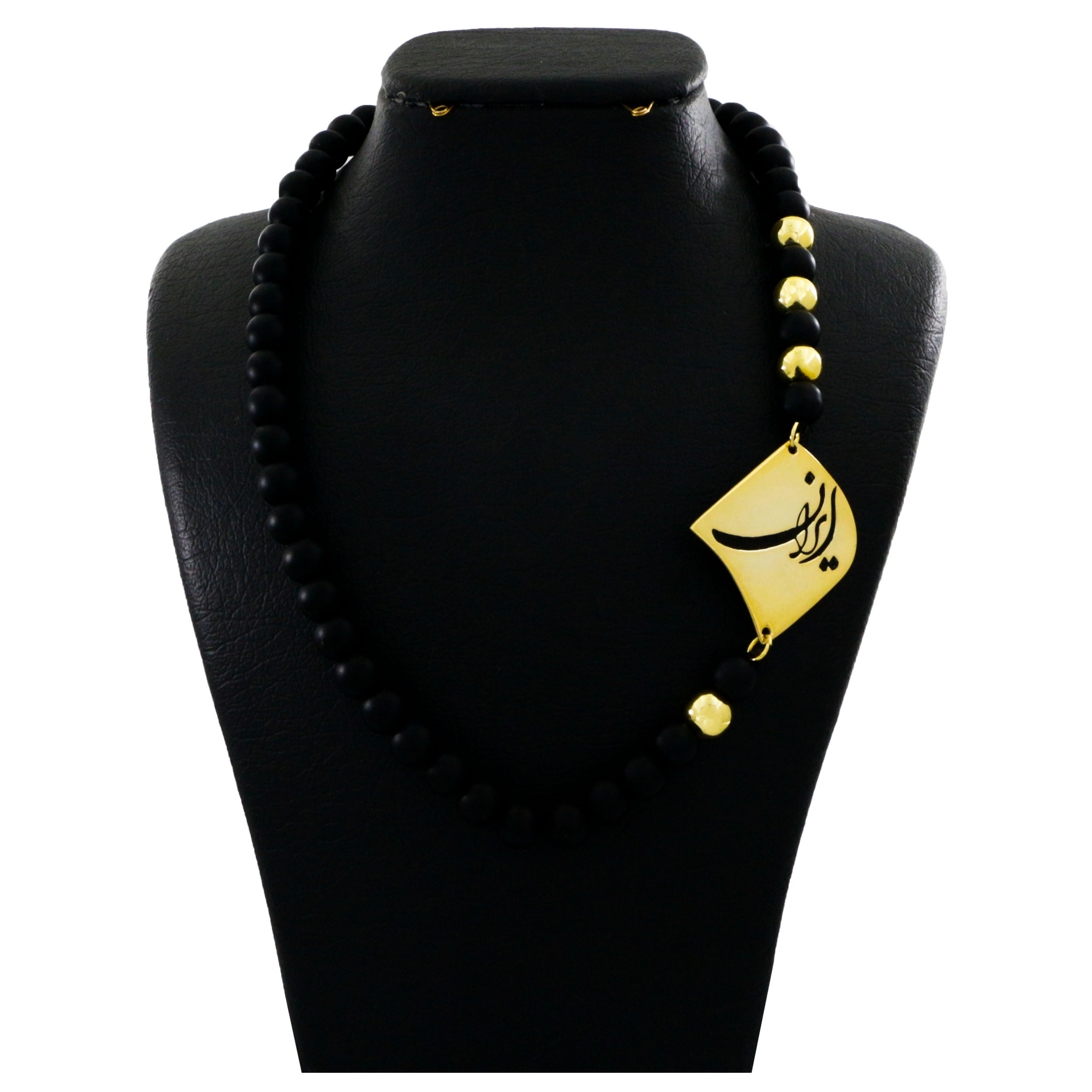 گردنبند نقره زنانه دلی جم طرح ایران کد D 532