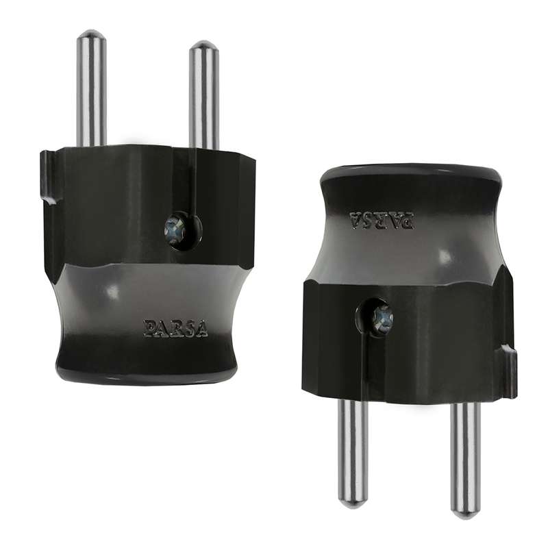 دوشاخه برق پارس مدل Round-AB بسته 2 عددی