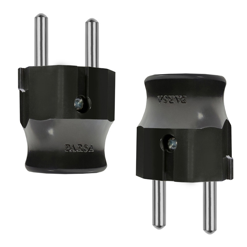 دوشاخه برق پارس مدل Round-AB بسته 2 عددی