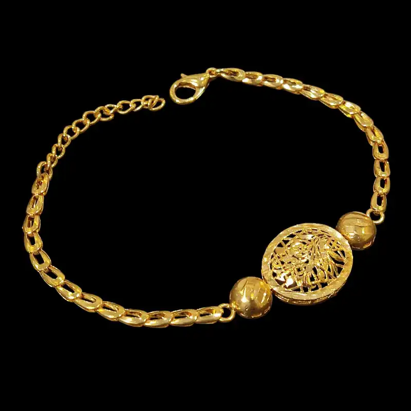 دستبند زنانه مدل طلا روس براق کد VENUS-TR04