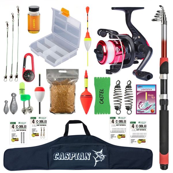 لوازم ماهیگیری مدل ROD 240 –C2000 مجموعه 24 عددی