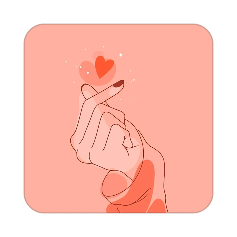 زیر لیوانی کاکتی طرح عاشقانه مدل mp37701